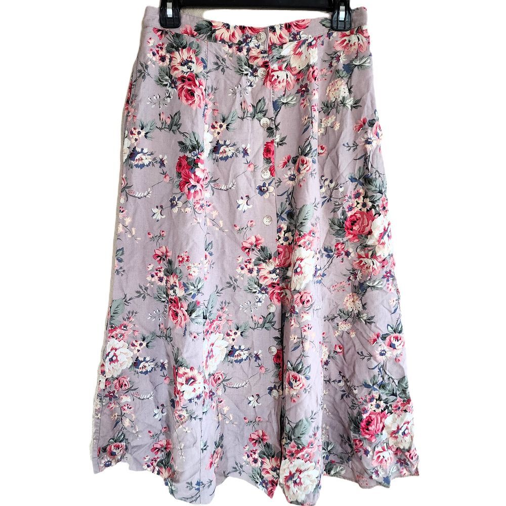 Beautiful Vintage Floral Skirt Napa Studio Petite